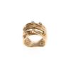 Image 1 : Multi Band Diamond & 10k Yellow Gold Ring