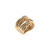 Image 4 : Multi Band Diamond & 10k Yellow Gold Ring