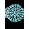 Image 13 : Navajo Turquoise Cluster Bracelet by J&W Begay