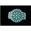 Image 1 : Navajo Turquoise Cluster Bracelet by J&W Begay