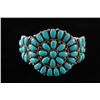 Image 4 : Navajo Turquoise Cluster Bracelet by J&W Begay