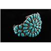 Image 5 : Navajo Turquoise Cluster Bracelet by J&W Begay