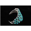 Image 6 : Navajo Turquoise Cluster Bracelet by J&W Begay