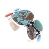 Image 4 : Navajo Chimney Butte Silver Multi Stone Bracelet