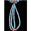 Image 2 : C.1940- Old Santo Domingo Jacla Turquoise Necklace