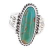 Image 2 : Navajo Sterling Silver Turquoise & Agate Rings