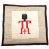 Image 1 : Navajo Yei Be Chei Figural Polychrome Rug c. 1940s
