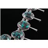 Image 14 : Navajo Apache Blue Turquoise Squash Blossom Set