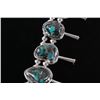 Image 17 : Navajo Apache Blue Turquoise Squash Blossom Set