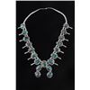 Image 2 : Navajo Apache Blue Turquoise Squash Blossom Set