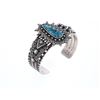 Image 10 : Navajo Ivan J. Howard Sterling Turquoise Bracelet