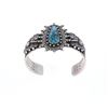 Image 3 : Navajo Ivan J. Howard Sterling Turquoise Bracelet