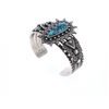 Image 8 : Navajo Ivan J. Howard Sterling Turquoise Bracelet