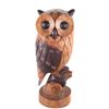 Image 1 : Original Hand Carved Owl Statue c. 20th Century