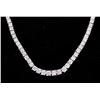 Image 2 : 19.79 carats Diamond Graduated 18K Necklace