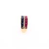 Image 3 : Ruby Blue Sapphire & Diamond 14k Yellow Gold Ring