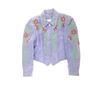 Image 1 : Renegade by Ren Ellis Blue Suede Beaded Jacket