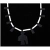 Image 13 : Navajo Inlaid Thunderbird Bone Necklace c. 1930s