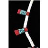 Image 7 : Navajo Inlaid Thunderbird Bone Necklace c. 1930s