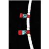 Image 8 : Navajo Inlaid Thunderbird Bone Necklace c. 1930s