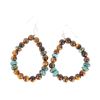 Image 12 : Navajo Sterling Silver Jasper & Turquoise Earrings