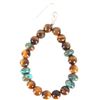 Image 13 : Navajo Sterling Silver Jasper & Turquoise Earrings