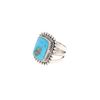Image 4 : Navajo Alfred Joe Sterling Silver Turquoise Ring