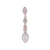 Image 3 : Delicate 3.35 ct. Mixed Cut Fancy Diamond Earrings