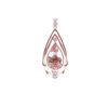 Image 11 : Art Deco Morganite Diamond 14k Rose Gold Earrings