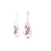 Image 3 : Art Deco Morganite Diamond 14k Rose Gold Earrings