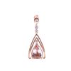 Image 6 : Art Deco Morganite Diamond 14k Rose Gold Earrings