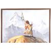 Image 2 : Original Oil Painting on Canvas "Native Scout"