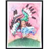 Image 1 : Edwin Cud Native Dancer Gouache on Paper c. 2017