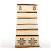 Image 2 : Navajo Banded Double Saddle Blanket Rug c. 1950's