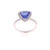 Image 1 : 2.03cts AAA+ Tanzanite Diamond & 18k Gold Ring