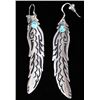 Image 11 : Navajo T&R Singer Sterling Silver Dangle Earrings