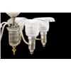 Image 5 : Lightolier Chandelier, Five-Arm, Glass Bobeches