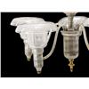 Image 6 : Lightolier Chandelier, Five-Arm, Glass Bobeches