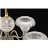 Image 6 : Lightolier Chandelier, Five-Arm, Glass Bobeches