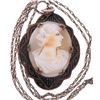 Image 3 : 1890 Cameo Carved Shell 12k GF Brooch's & Necklace