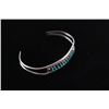 Image 2 : Zuni Sterling Silver Kingman Turquoise Bracelet