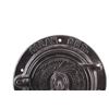 Image 2 : Cast Iron Round Oak Furnace Door c. Early 1900''s