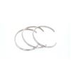 Image 3 : Navajo Tooled Sterling Silver Bracelets c. 1940's