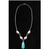Image 1 : Navajo Number 8 Turquoise Necklace Signed