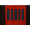 Image 8 : Zapotec Banded Saltillo Rug circa 1950's