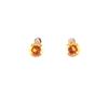 Citrine Diamond & 14k Yellow Gold Earrings