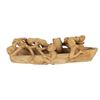 Hand Carved Fishing Boat Sculpture by Alfred Haili