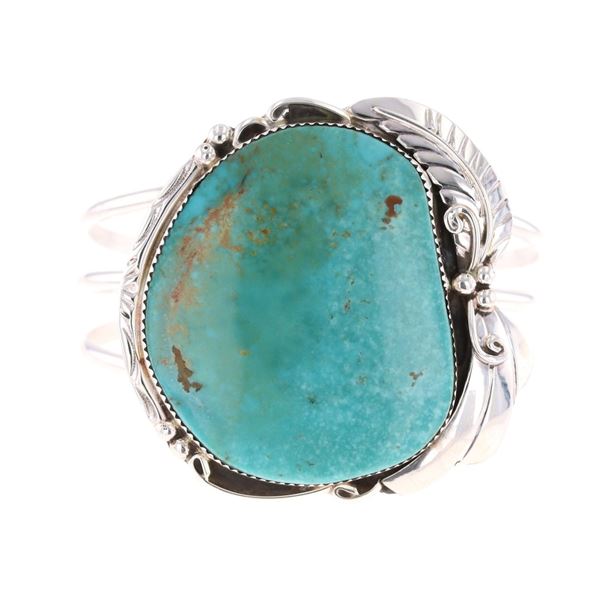 Navajo Number 8 Turquoise Bracelet Herbert Tsosie