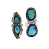 Image 1 : Navajo Sterling Silver Turquoise Ring Collection
