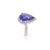 Image 3 : Excellent Tanzanite & Diamond 18K Gold Ring